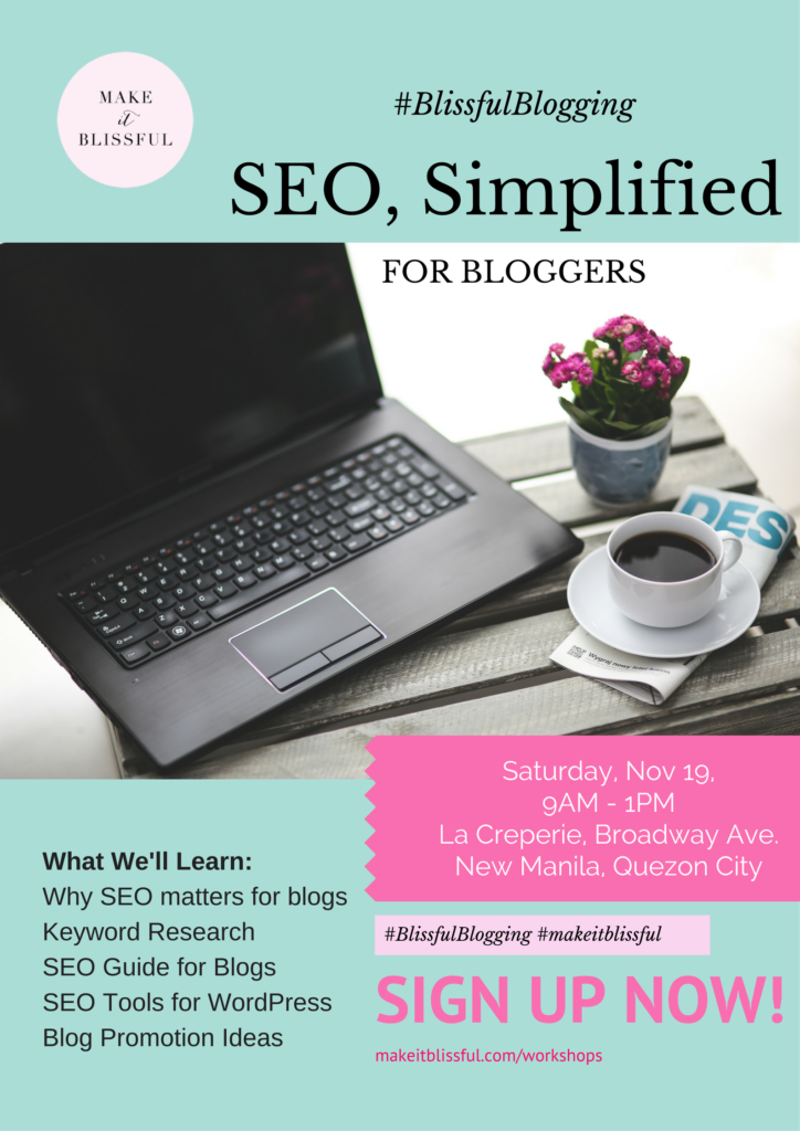 SEO Simplified for Bloggers Workshop