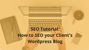 SEO Tutorial- How to SEO your Client's WordPress Blog