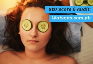 Watsons.com.ph SEO Score & Review